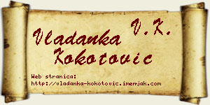 Vladanka Kokotović vizit kartica